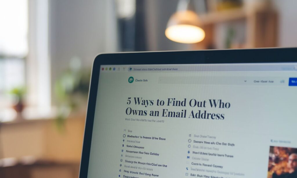 How To Find Out Who Owns An Email Address 5 Ways